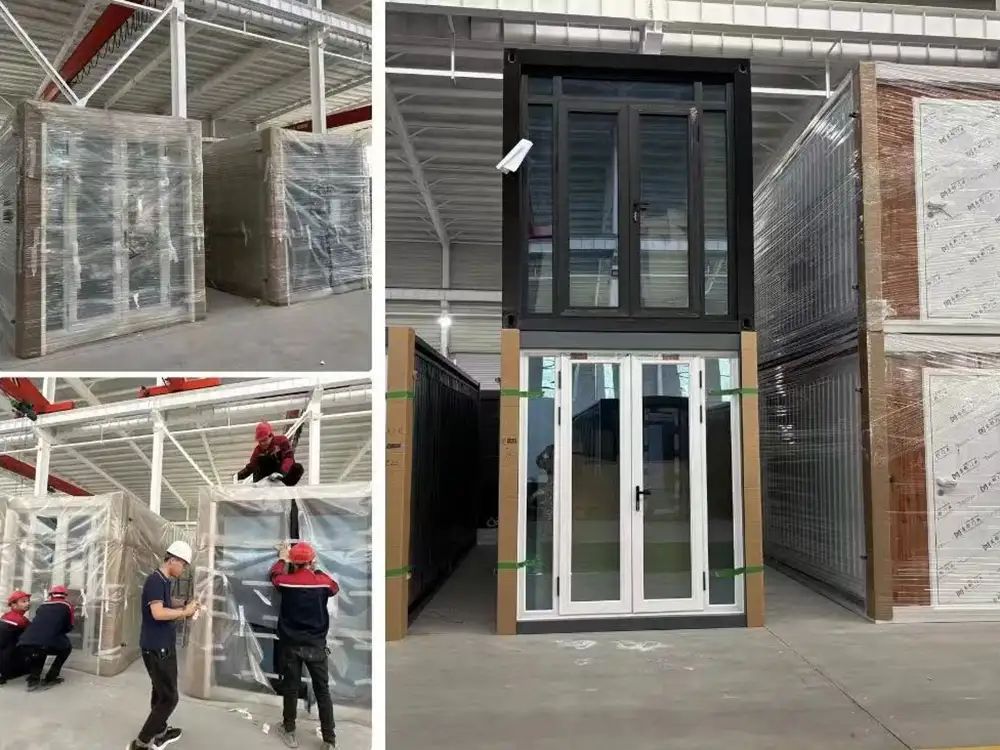 Expandable Container House Fully Expanded Exterior View