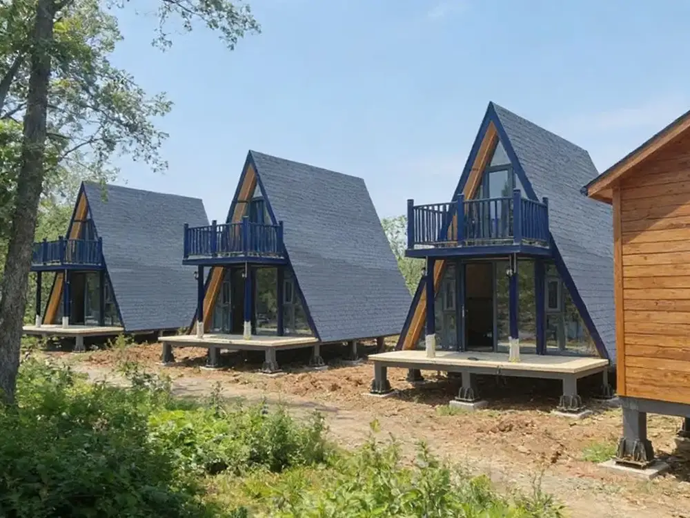 Prefabricated A-Frame Cabin Houses