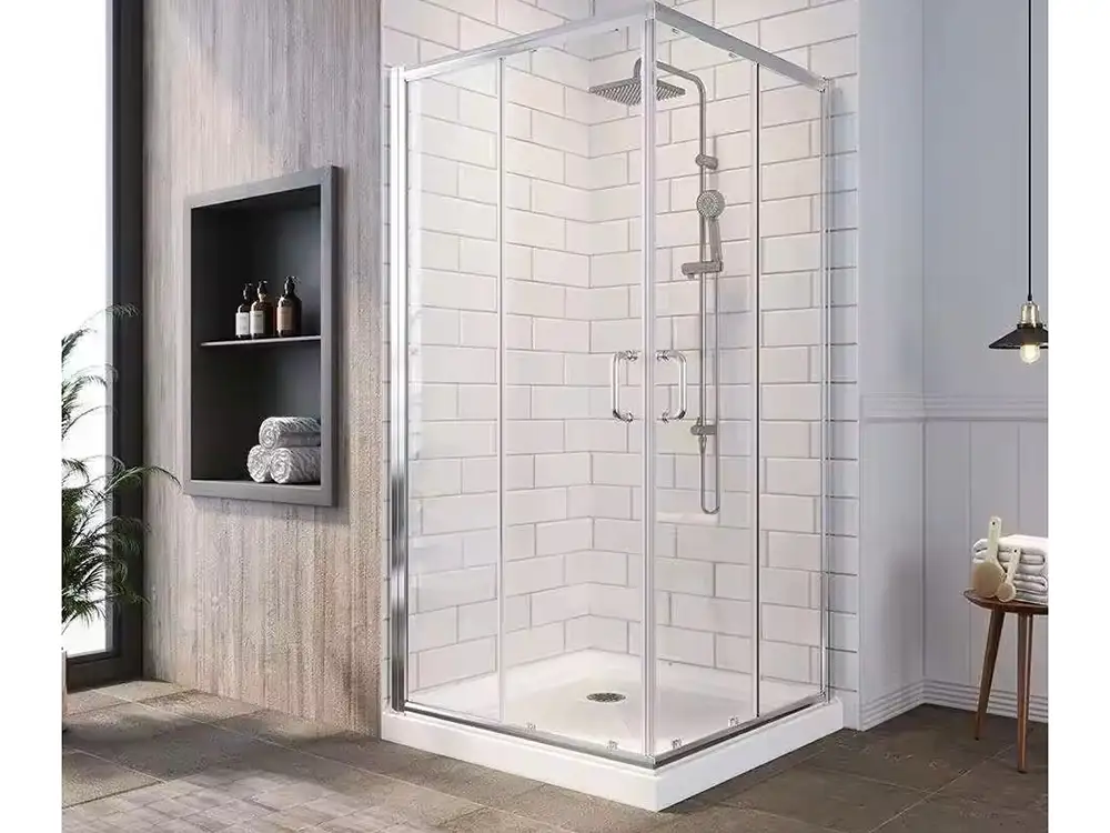 Black Frame Shower Door