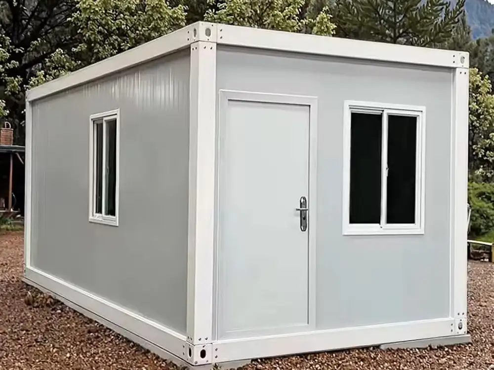 Prefabricated Cabin Home Living Room And Kitchen Design