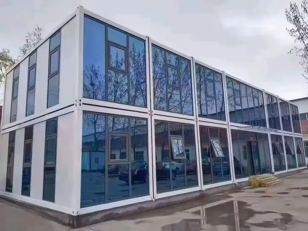 Construction Site Cabin Exterior View