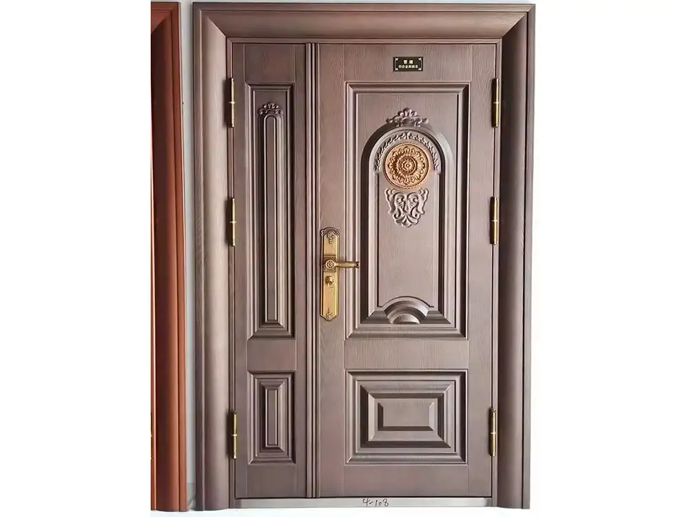 Fire Rated Doors Stamped Steel Door with Smart Lock