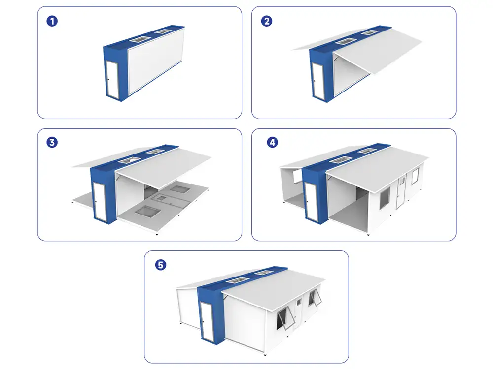 Durable Steel Folding Prefabricated House