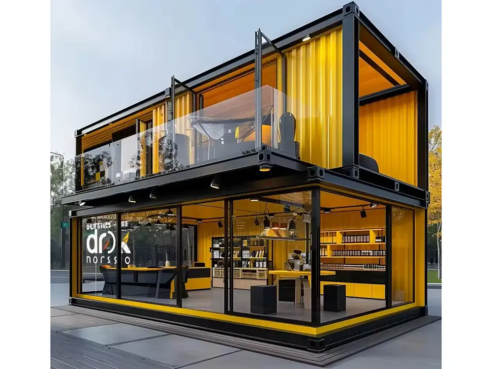 Modern Container Cafe Design & Prefab Coffee Shop