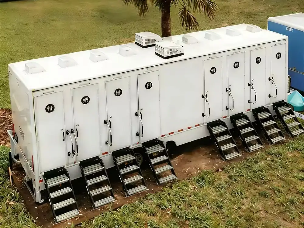 Mobile Toilet Shower Trailer Exterior Full Unit View