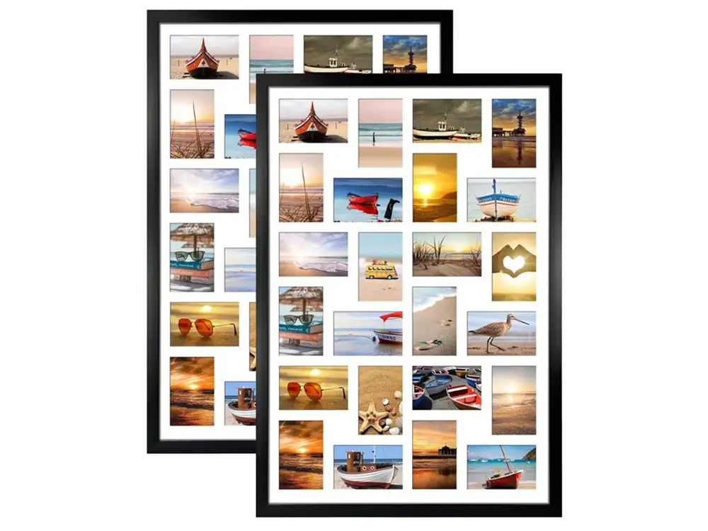 Modern black multi-photo design