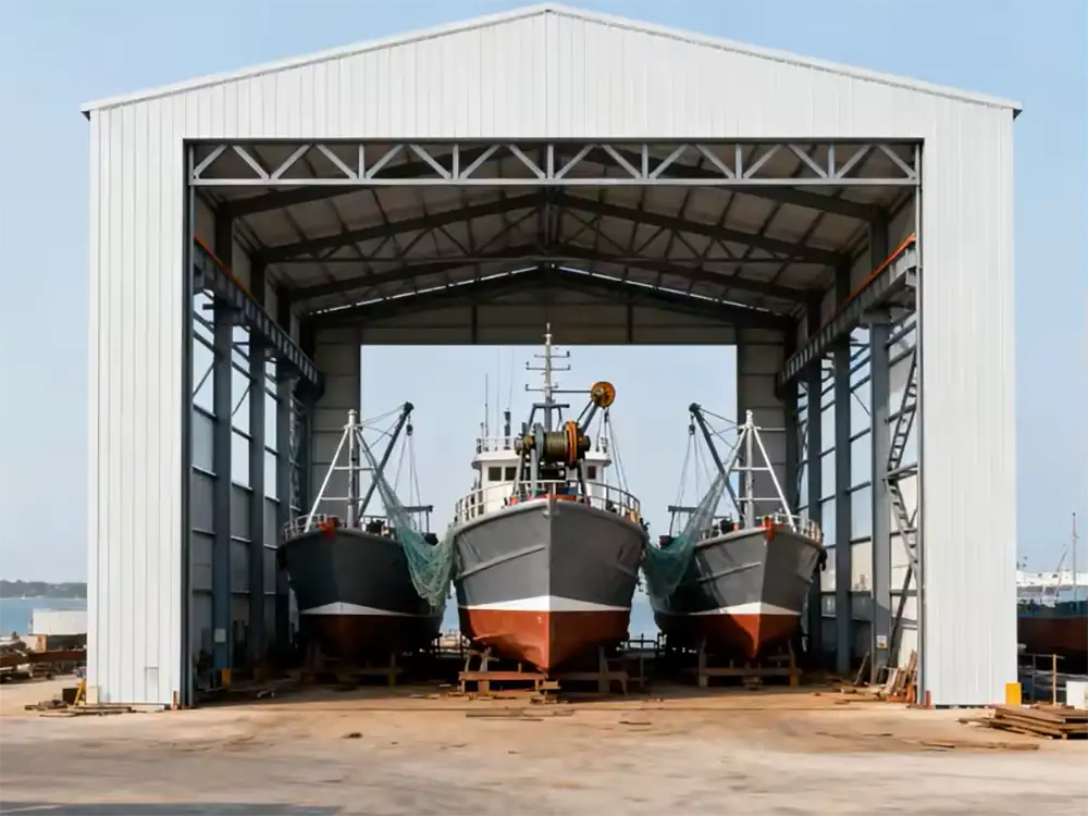 Steel Boat Storage Building
