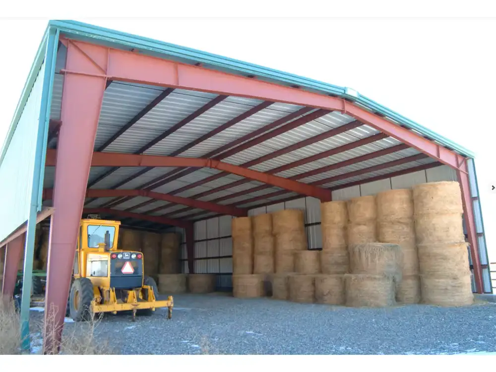 Steel Hay Storage Building