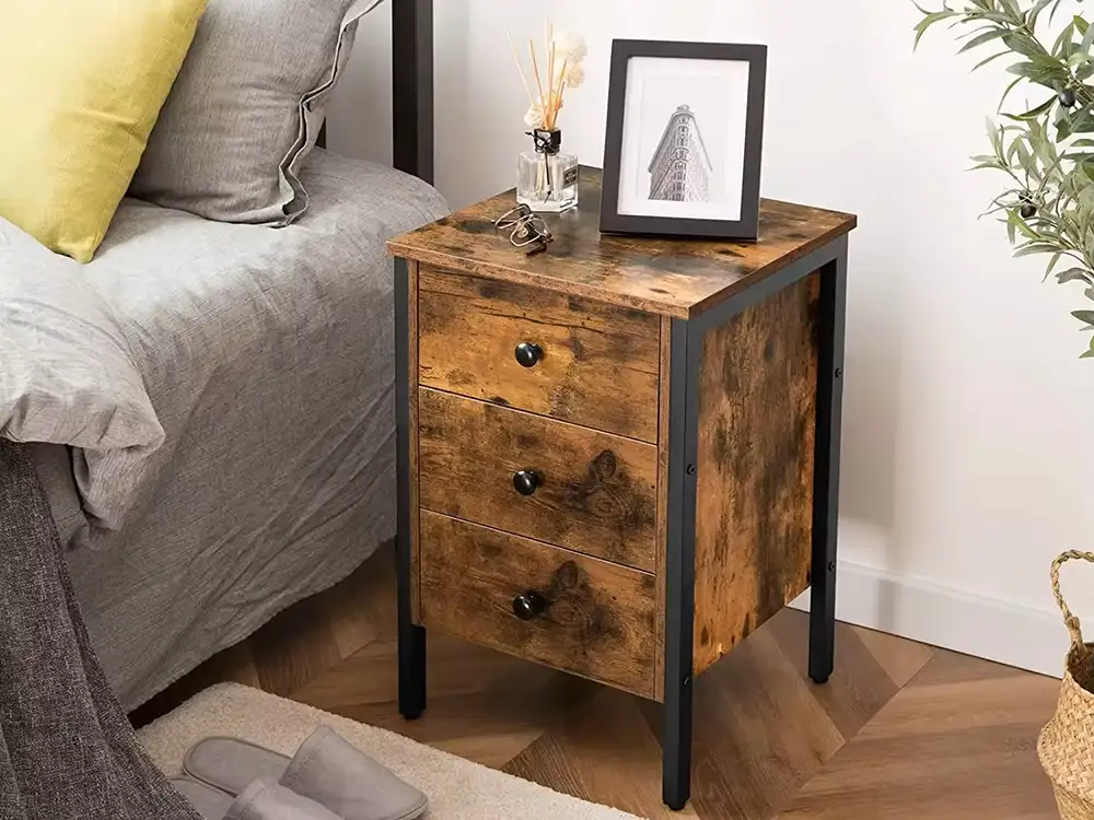 Metal Frame Nightstand